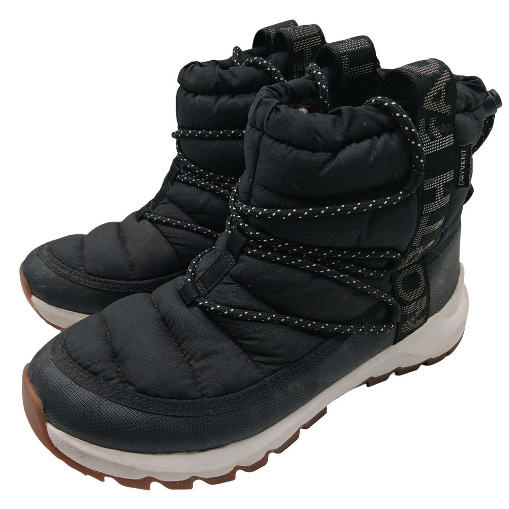 The North Face Boots Womens Size 8 Black Nylon Ankle Winter Snow Insulated